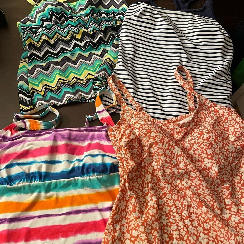 Swimsuit Top Choices L/XL Gorgeous Colors x 4